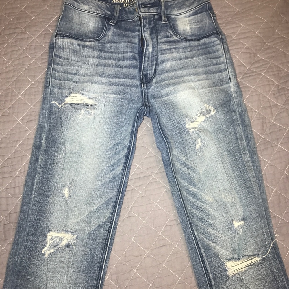 High waisted AE skinny jeans