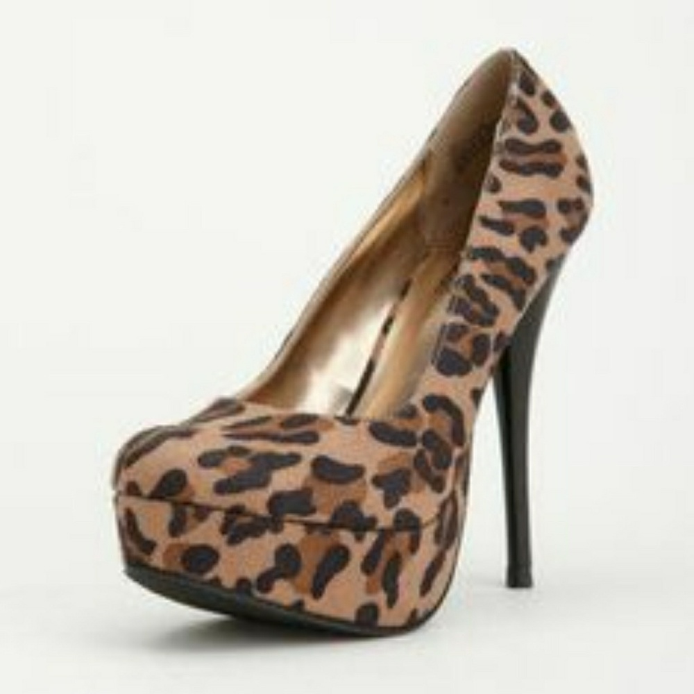 Charlotte Russe Cheetah Print Heel