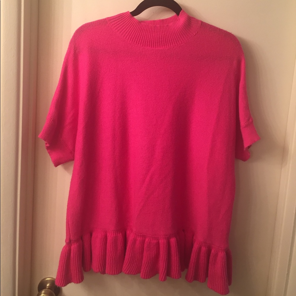 NWOT hot pink Large top