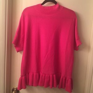 NWOT hot pink Large top