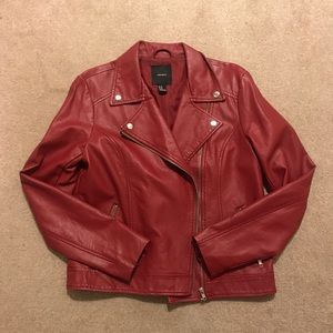 Red Pleather Jacket