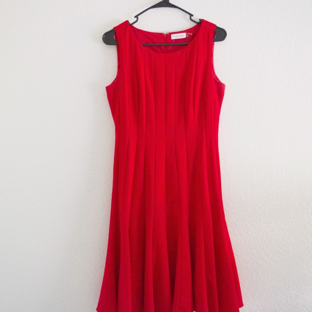 Red Calvin Klein Dress