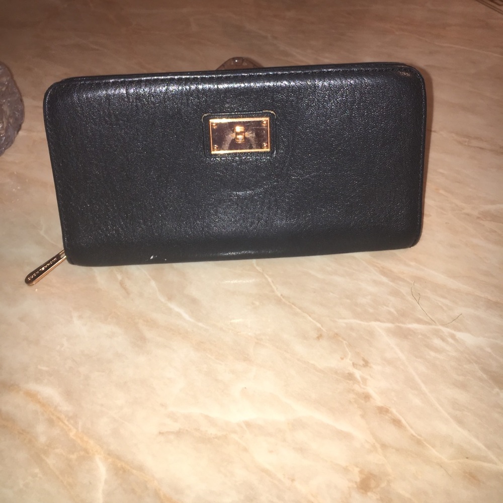 Black Leather Michael Kors Wallet