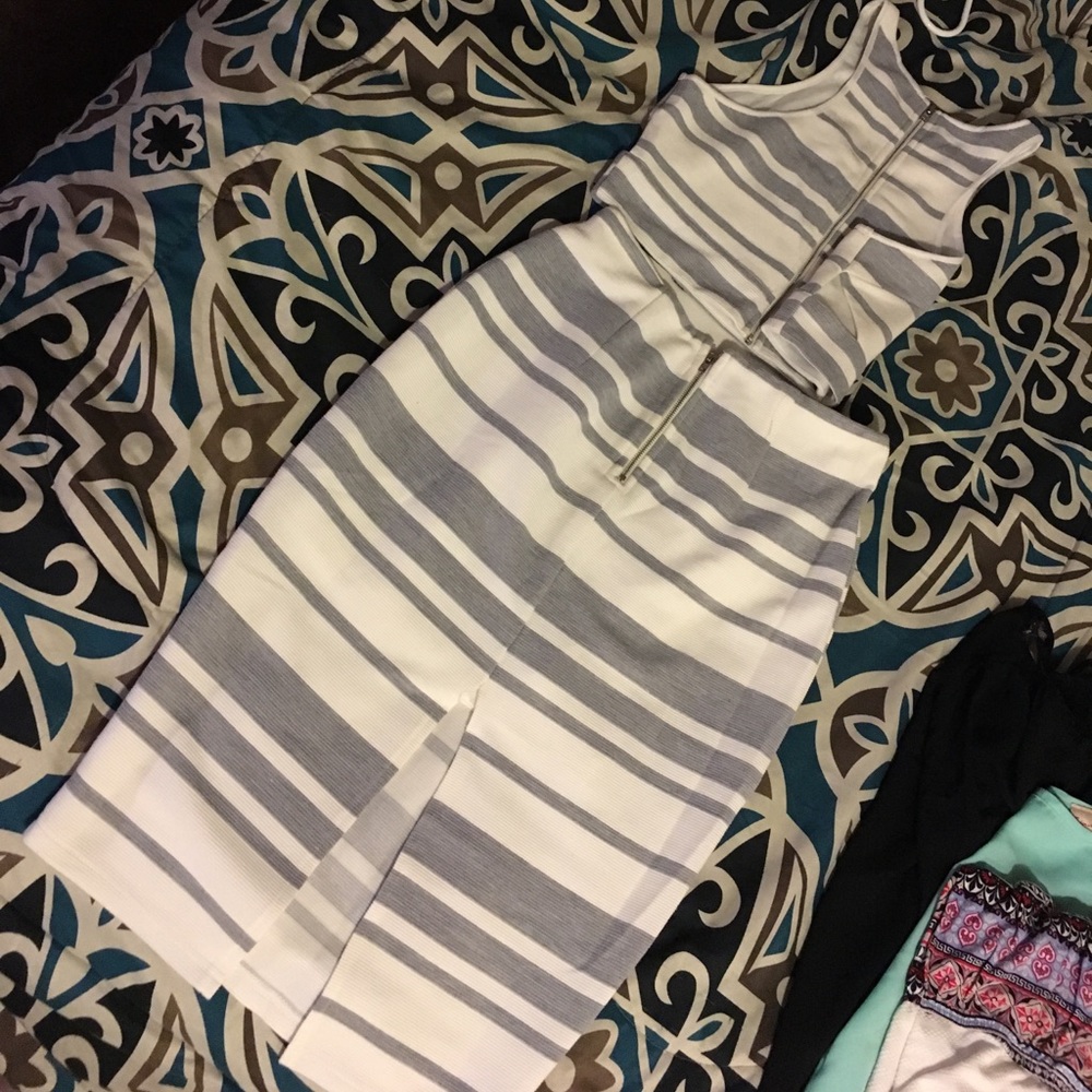 Crop top and pencil skirt set