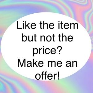 Make me an offer😊