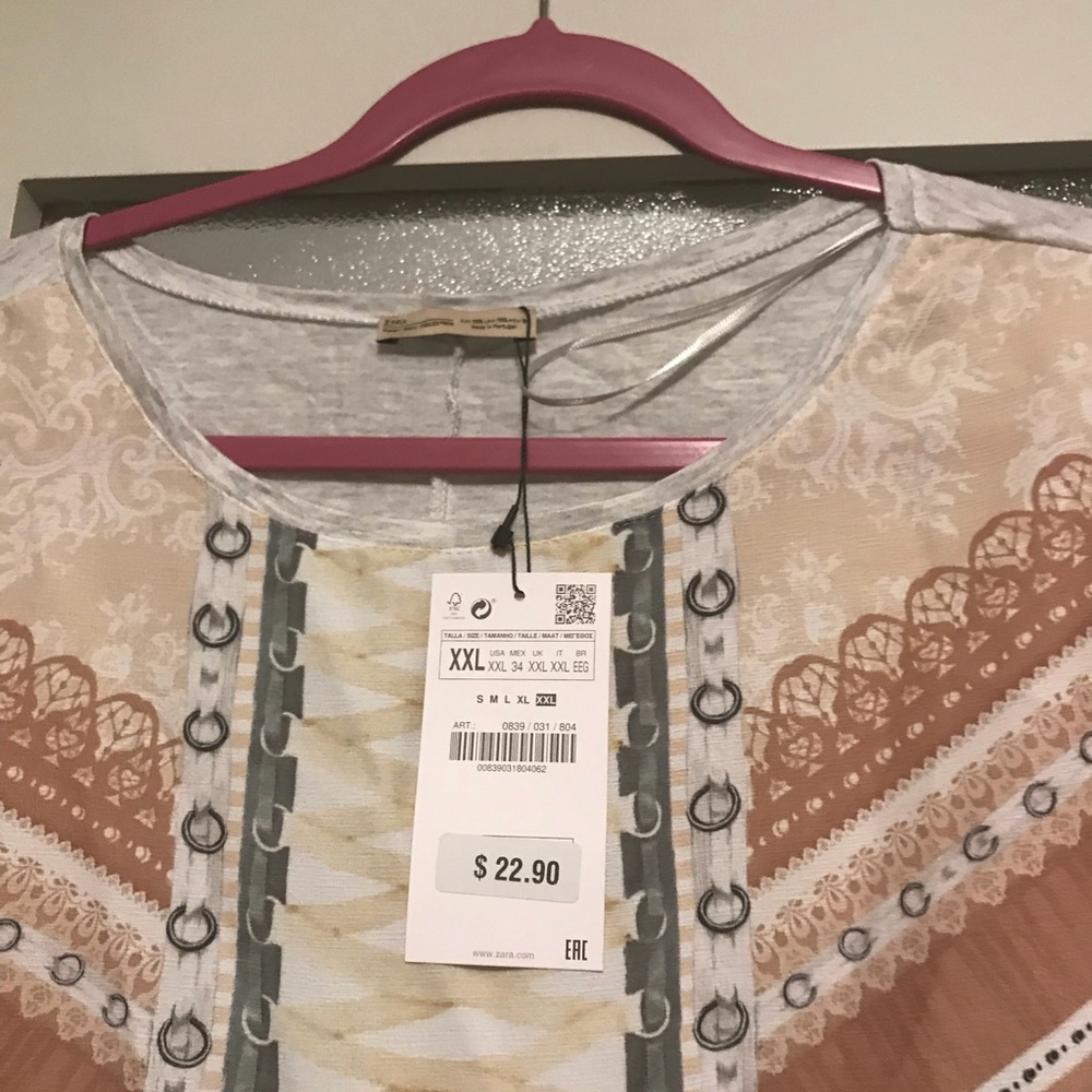 NWT ZARA Printed tshirt - Picture 2 of 3