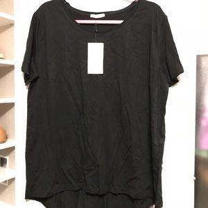 NWT ZARA Plain black tshirt