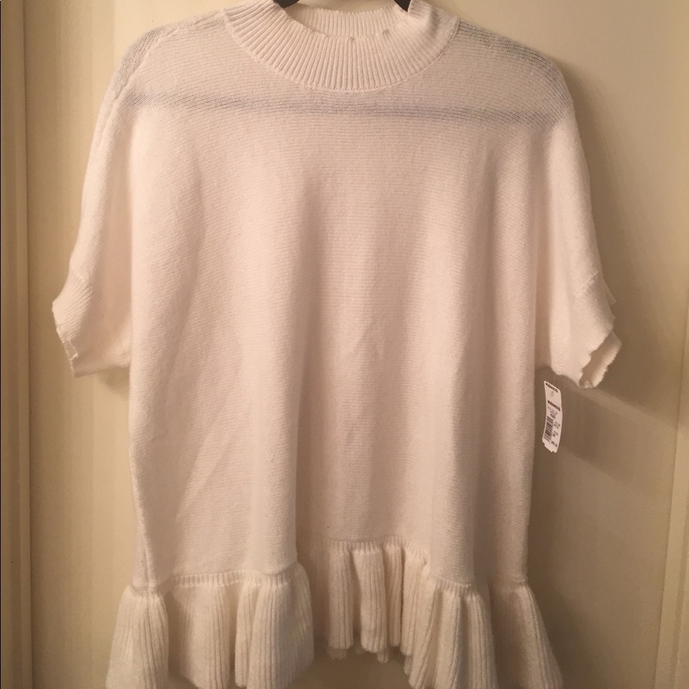 NWT Large, off-white top