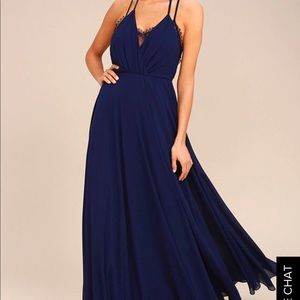 Lulus Navy Maxi Dress