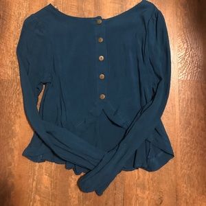 Size small blue going out top