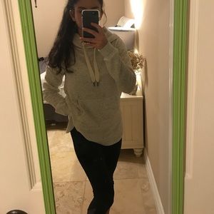 Speckled white hoodie