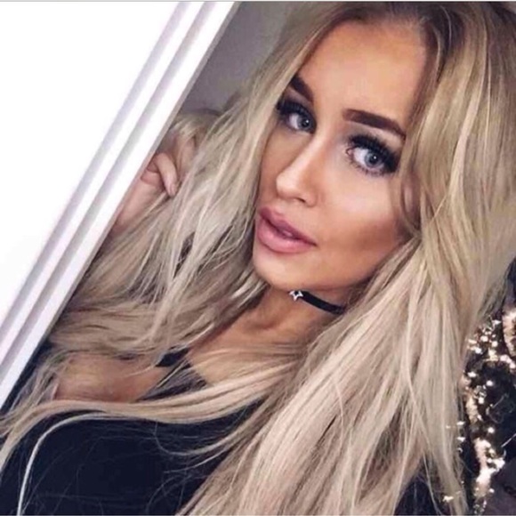 Blonde long human hair extensions Clipin Remy new