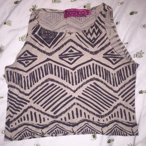 Cropped tribal top