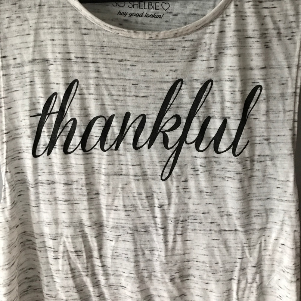 "thankful" muscle tee - Picture 5 of 5
