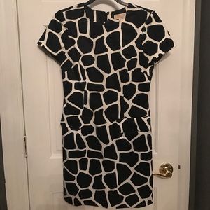 Michael kors giraffe print shift dress