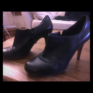 Cole Haan Black Leather Booties