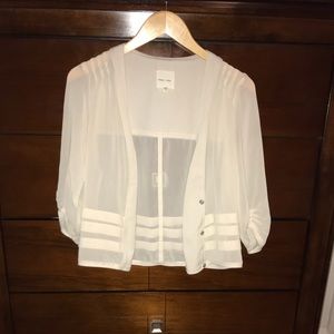 SILENCE + NOISE Sheer Blazer URBAN OUTFITTERS