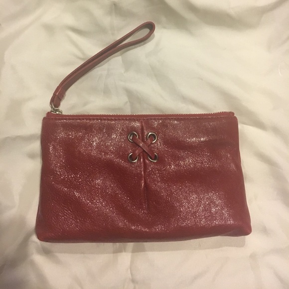 Cole Haan mini leather wristlet - Picture 1 of 3