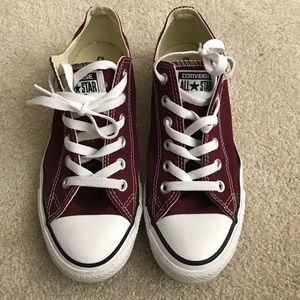 Maroon converse size 9 womens / 7 men