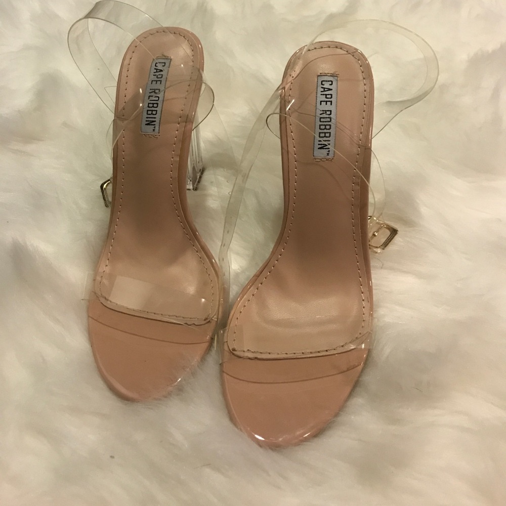 Clear heels (yezzy season 2 inspired)