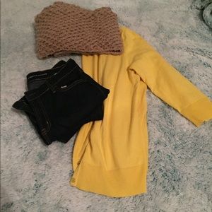 Yellow Croft and Barrow Cardigan