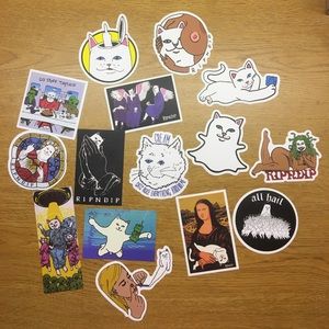 RIPNDIP STICKERS 15 pieces