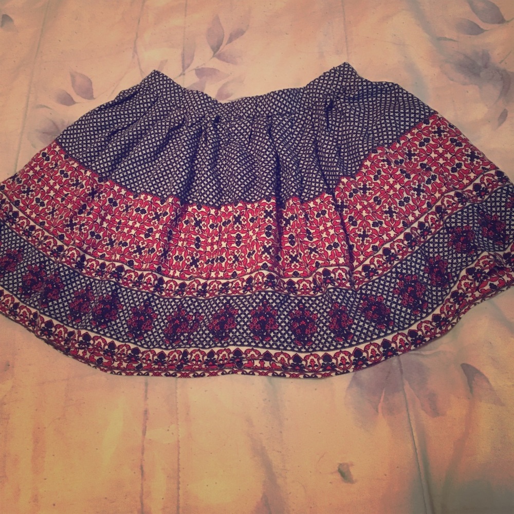 Mini skater skirt with unique designs