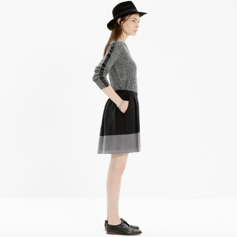 Madewell Premiere skirt in colorblock