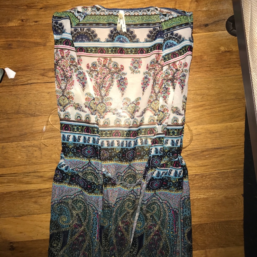 Long mesh tank cover up