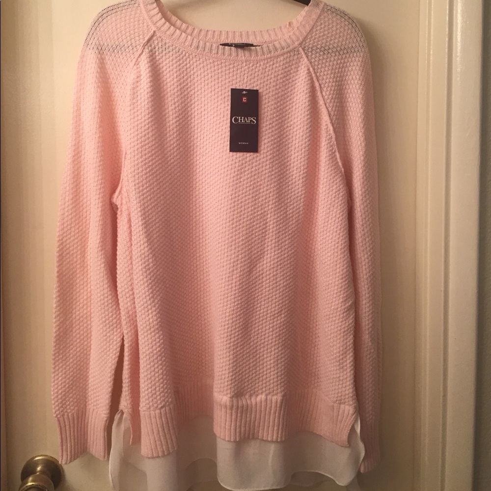 NWT knitted Chaps sweater