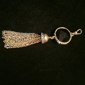 Tresors Two-Stone Tassel Charm
