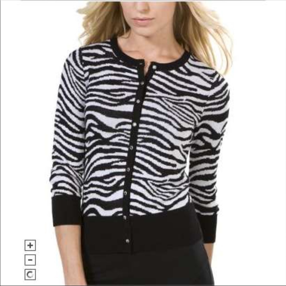 EXPRESS zebra cardigan