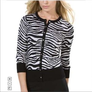 EXPRESS zebra cardigan