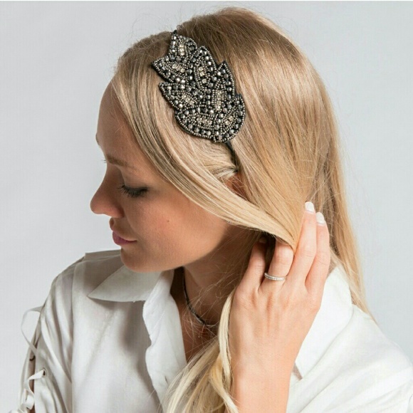🆕 4 Feather Beaded Headband - Picture 6 of 8