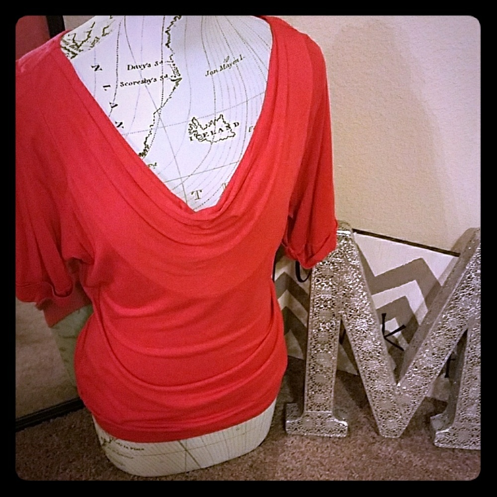 🛑SOLD🛑Plunge Neck Blouse