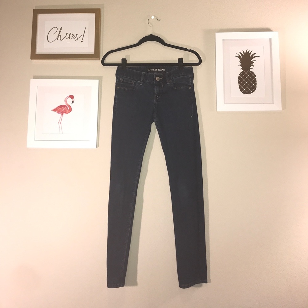 Express cropped skinny Stella low rise jeans!