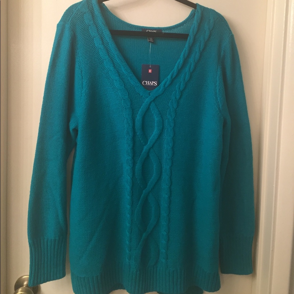 NWT 2X Chaps, knitted sweater