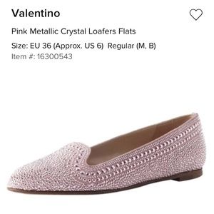 Valentino crystal loafer smoking slipper Valentino crystal loafer smoking slipper