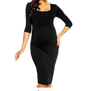 Black maternity dress