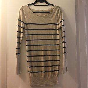 Hinge Super Soft Striped Long Sweater Size S