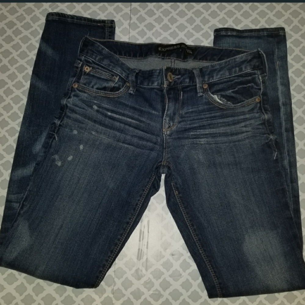 Express Stella Low Rise Skinny Jeans, Size 2