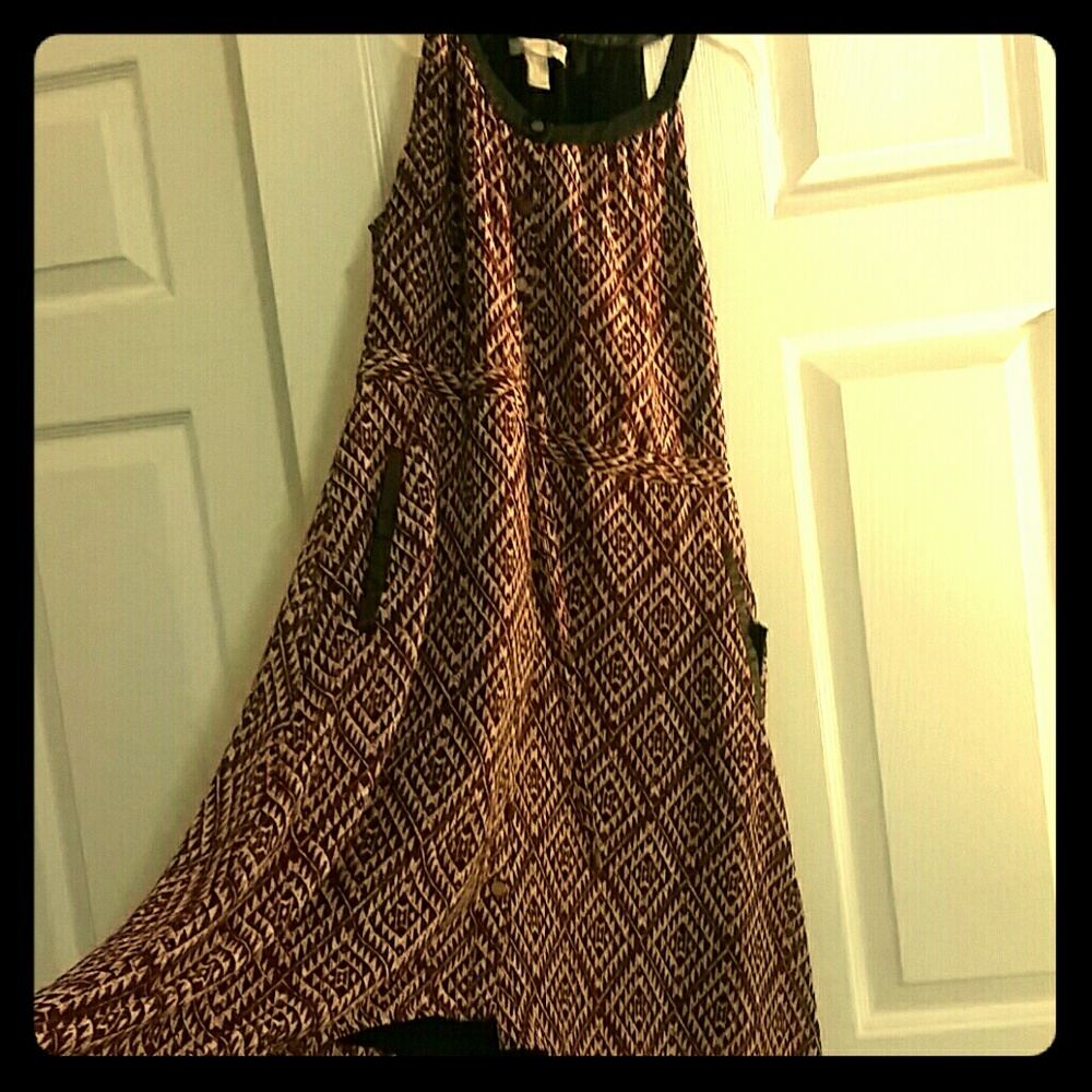 Forever 21 dress with faux leather accents