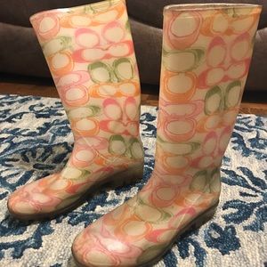 Coach rain boots
