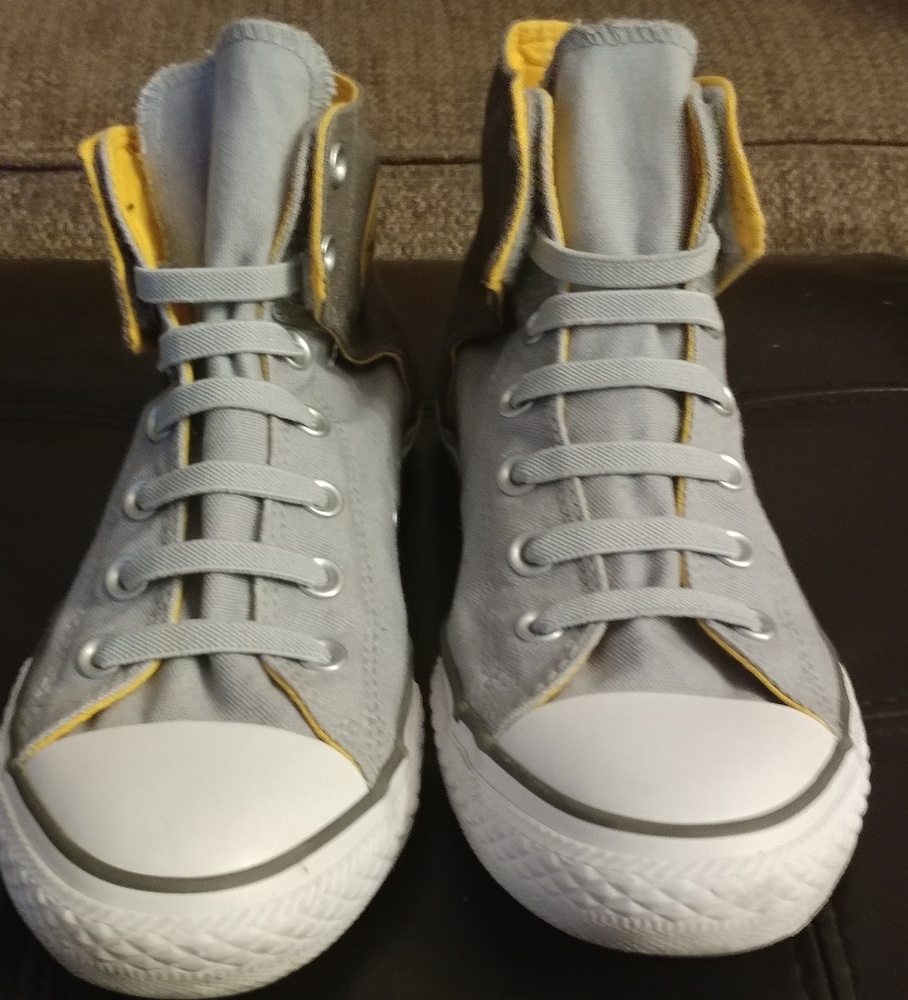 Grey, Olive Green & Yellow Converse