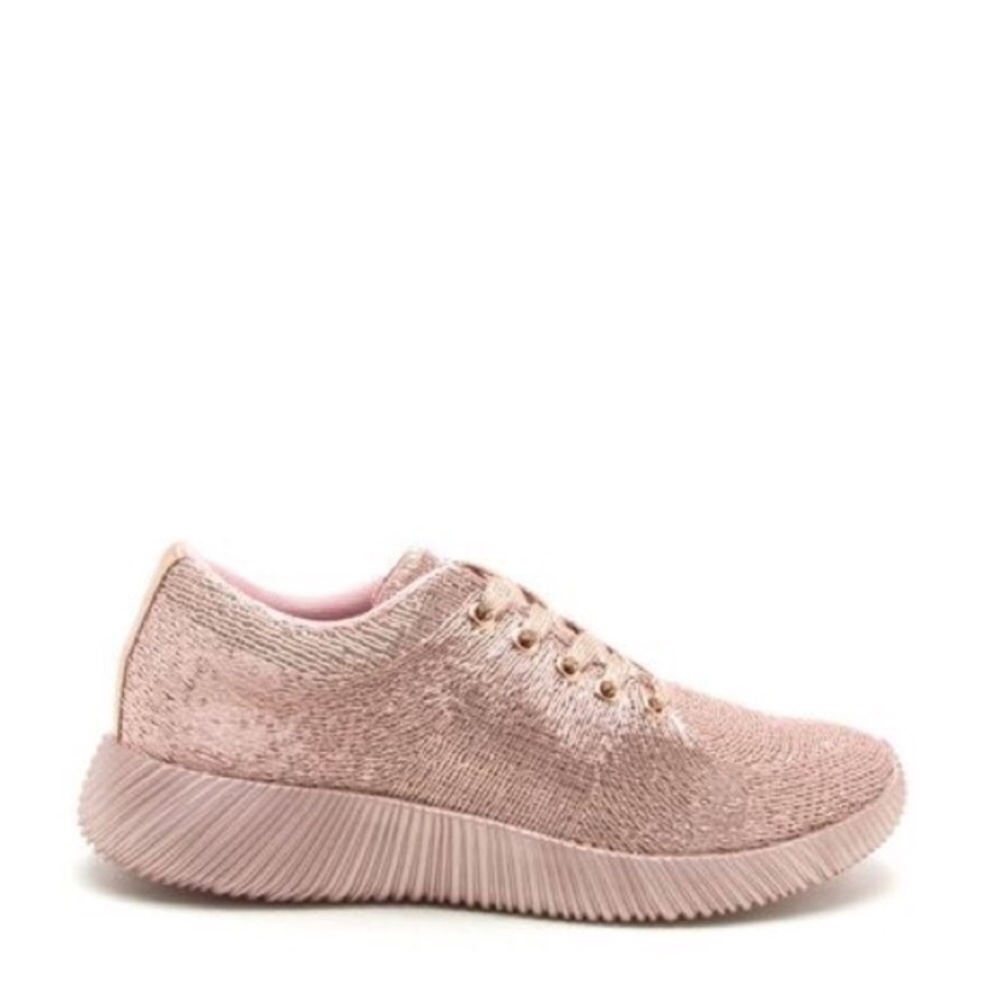 Rose Gold Fashion Sneakers - Picture 2 of 5