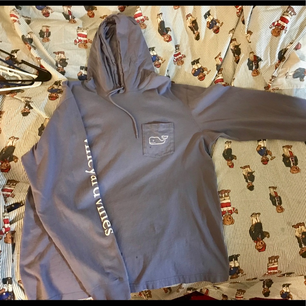 Vineyard Vines L/S Whale Hoodie Pocket T-Shirt