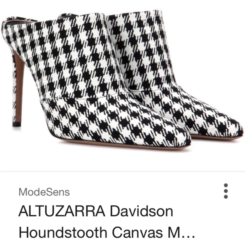 ISO Davison Houndstooth Altuzarra Mules