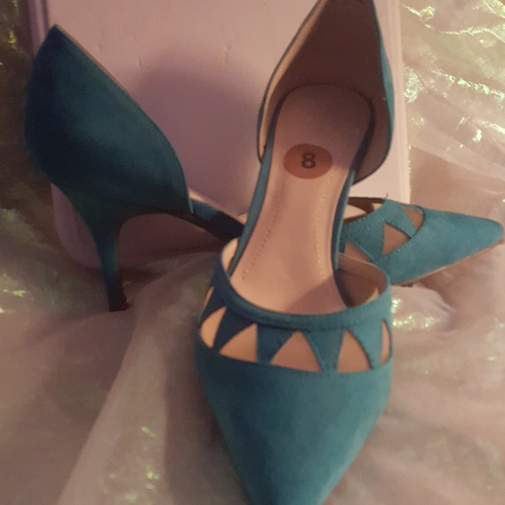 Blue shoes