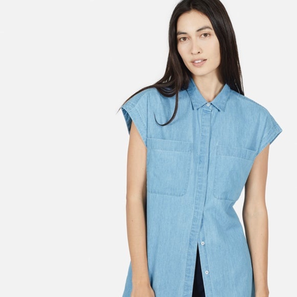 Everlane Chambray Shirtdress 0/XS