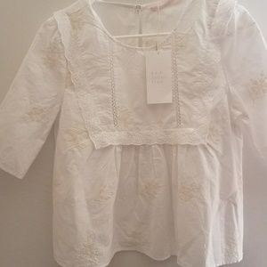White baby doll top